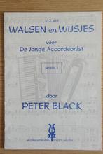 Walsen en Wijsjes voor De Jonge Accordeonist Peter Black, Muziek en Instrumenten, Bladmuziek, Verzenden, Gebruikt, Les of Cursus