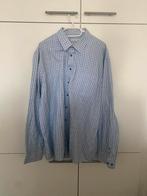 Geruit overhemd lange mouw blauw Canda by C&A maat 45-46/XXL, Kleding | Heren, Overhemden, Blauw, Zo goed als nieuw, Overige halswijdtes