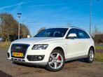 Audi Q5 3.0 TDI Quattro S-Line B&O PANO km-stand NAP NL auto, Auto's, Audi, Euro 5, Zwart, Leder en Stof, Wit