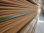 PARTIJ MES/GROEF HARDHOUT GEVELBEKLEDING 21x120x3050   LOURO, Ophalen of Verzenden, Nieuw, 250 cm of meer, Planken