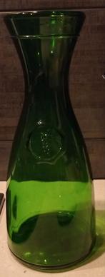 Vintage Groen Glazen Karaf, Antiek en Kunst, Ophalen