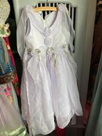 Vintage wit lila jurkje prinsessenjurk bruidsmeisje 116 122, Kinderen en Baby's, Kinderkleding | Maat 122, Ophalen, Zo goed als nieuw
