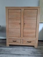 Massief houten opbergkast - 130x47x160 cm, Ophalen, 120 tot 170 cm, 120 tot 170 cm, Landelijk