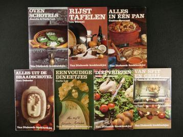 7x van Dishoeck Kookboekjes (1971-1976)