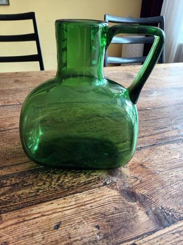 Handgeblazen KAN/ VAAS/ KARAF brocante beschikbaar voor biedingen