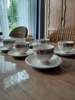WEDGWOOD ROSALIND - 6 KOP EN SCHOTELS, Ophalen of Verzenden, Zo goed als nieuw, Wedgwood, Kop(pen) en/of Schotel(s)