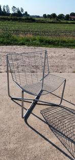 Vintage ikea Jarpen 1980s draadstoel, Huis en Inrichting, Stoelen, Ophalen, Zo goed als nieuw, Wit, Eén