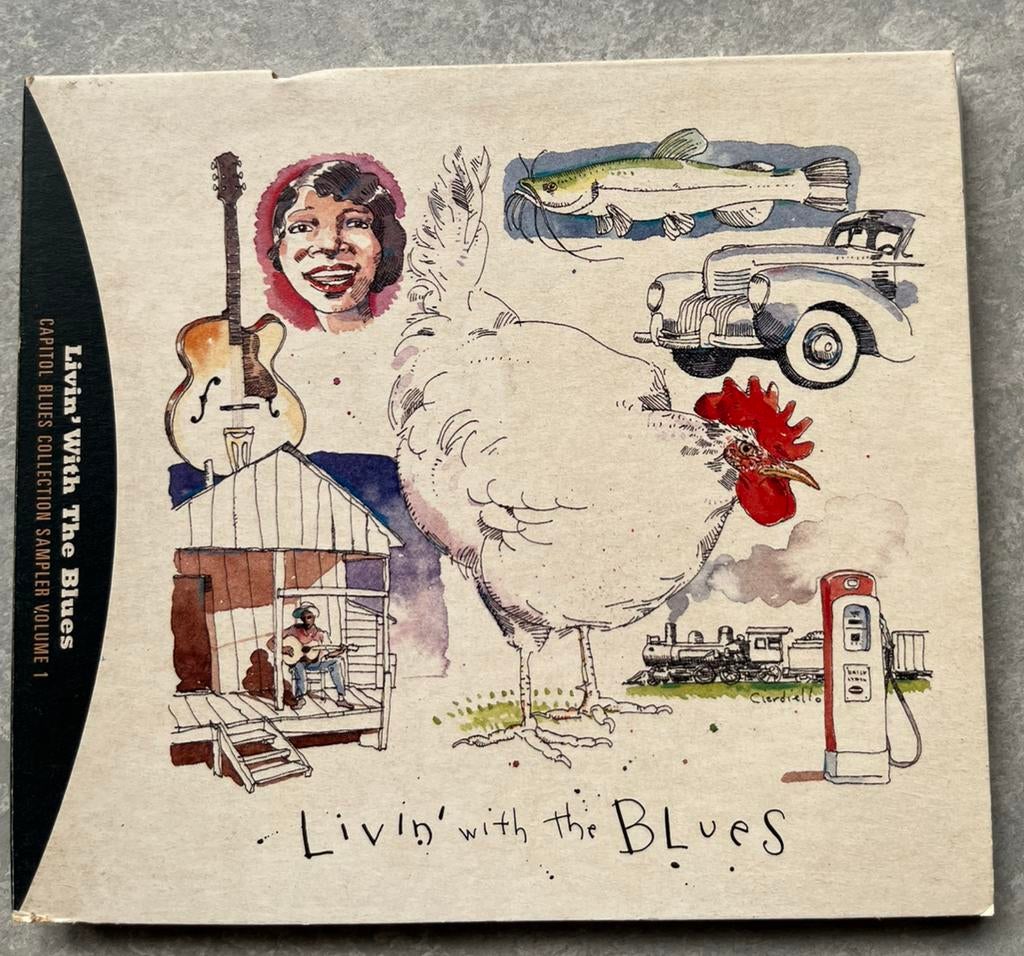 Various - Livin' With The Blues (cd blues), Cd's en Dvd's, Cd's | Jazz en Blues, Zo goed als nieuw, Blues, 1980 tot heden, Ophalen of Verzenden