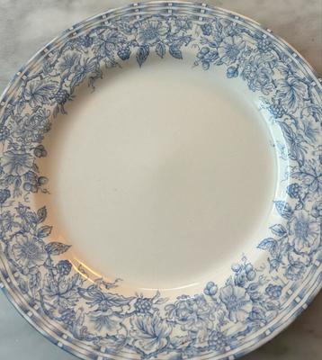 Vintage Barratts Bord Blauw Bloemmotief beschikbaar voor biedingen