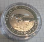 Zilver 1 oz munt - Fraser's Dolphin - 2021 - RAM, Ophalen, Zilver