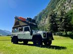 Camper Land Rover Defender TD4 2.4 D Stw. 110 2007 Wit, Auto's, Land Rover, Stof, Zwart, 4 cilinders, 2291 kg