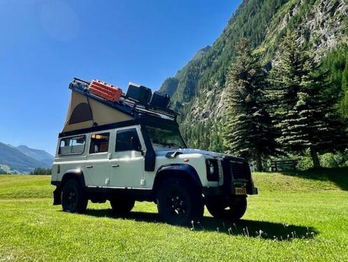 Camper Land Rover Defender TD4 2.4 D Stw. 110 2007 Wit, Auto's, Land Rover, Particulier, 4x4, Alarm, Apple Carplay, Boordcomputer