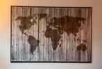 IKEA canvas wereldkaart houtblok 200x140 cm, Huis en Inrichting, Woonaccessoires | Schilderijen, Tekeningen en Foto's, Schilderij