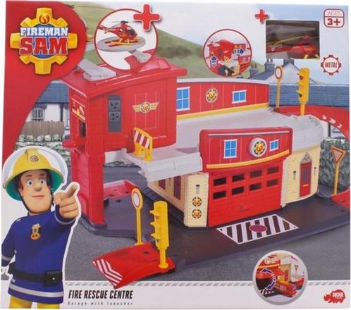 Brandweerman Sam Brandweergarage, Kinderen en Baby's, Speelgoed | Speelgoedvoertuigen, Zo goed als nieuw, Ophalen of Verzenden