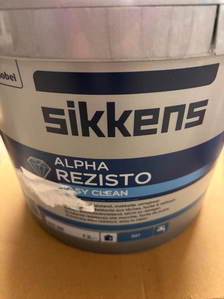 Sikkens alpha rezisto terracottakleurige muurverf 10liter, Hobby en Vrije tijd, Schilderen, Nieuw, Acrylverf, Ophalen