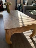 Oosterse Teak houten salontafel, Huis en Inrichting, Ophalen, 100 tot 150 cm, 50 tot 100 cm, Zo goed als nieuw