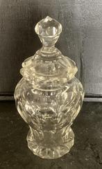 Antiek glazen suikerpotje.15 cm, Ophalen of Verzenden