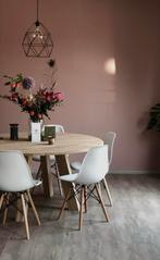 WOOOD Rhonda Eettafel - 150cm - naturel - hout - ZGAN!, Ophalen, 150 tot 200 cm, Rond, Zo goed als nieuw