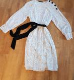 Witte jurk met zwarte stippen van Zara, mt.XS, Verzenden