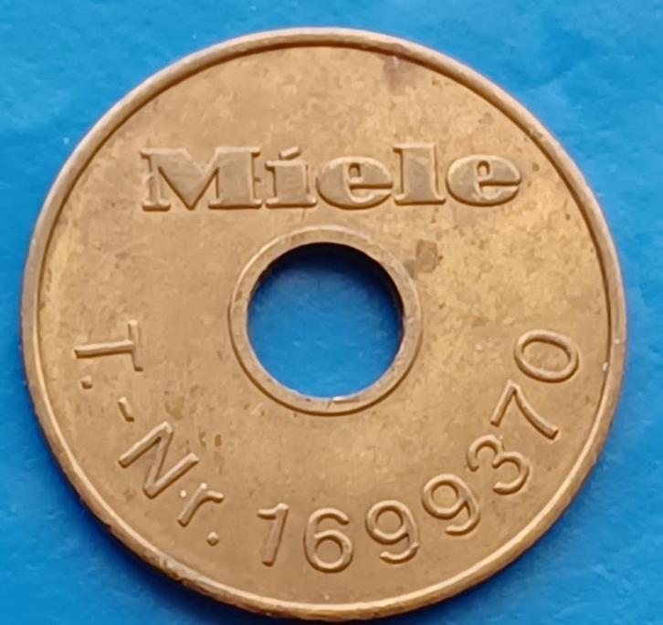 Wasserettepenning Miele T.nr . 1699370, Postzegels en Munten, Penningen en Medailles, Overige materialen, Nederland, Verzenden