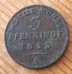 Duitsland Pruissen 3 pfennig 1853 A (lot 2), Ophalen of Verzenden, Duitsland, Losse munt