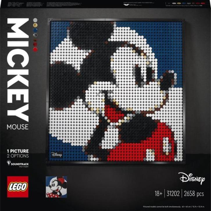LEGO Art Disney's Mickey Mouse - 31202, Kinderen en Baby's, Speelgoed | Duplo en Lego, Zo goed als nieuw, Lego, Complete set, Ophalen