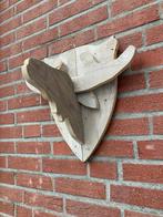 Prachtige houten rendierkop voor binnen of buiten (4 stuks), Diversen, Kerst, Ophalen of Verzenden, Zo goed als nieuw