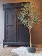 Mat zwarte biedermeier meidenkast bezorgen mogelijk, Antiek en Kunst, Verzenden