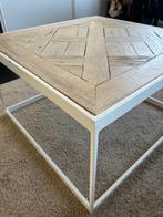 salontafel met eiken visgraat, Ophalen, Gebruikt, 50 tot 100 cm, 50 tot 100 cm