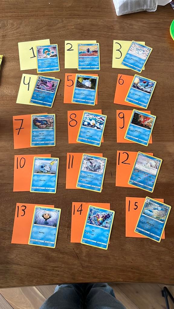Pokémon kaarten water, Ophalen of Verzenden, Zo goed als nieuw