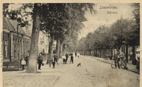 Leeuwaren. Schrans. - B-keus - 1901 gelopen, Verzamelen, Ansichtkaarten | Nederland, Gelopen, Zuid-Holland, Voor 1920, Ophalen of Verzenden