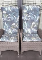 2 Wicker tuinstoelen, Tuin en Terras, Ophalen, Zo goed als nieuw, Kunststof, Verstelbaar