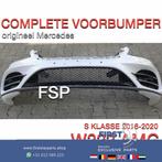 W222 AMG VOORBUMPER COMPLEET WIT origineel Mercedes S KLASSE, Auto-onderdelen, Gebruikt, Voor, Mercedes-Benz, Ophalen of Verzenden