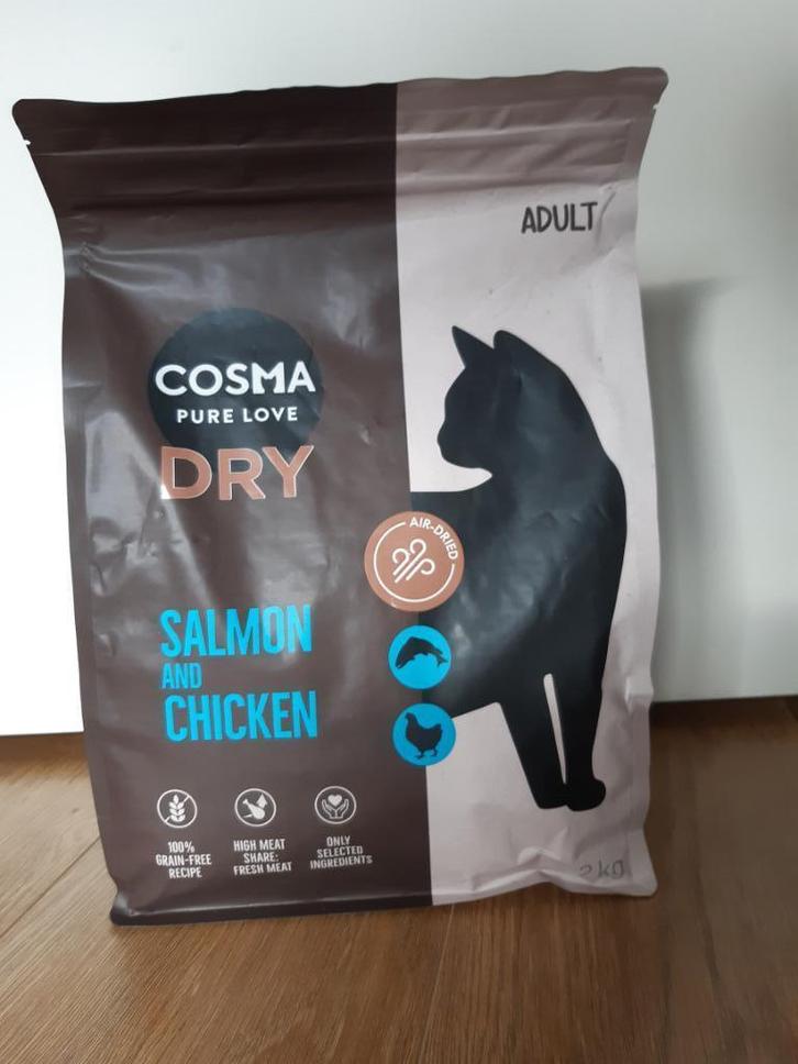 Cosma Air-Dried Droogvoer Zalm & Kip 2kg, Dieren en Toebehoren, Dierenvoeding, Kat, Ophalen of Verzenden