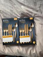 Royal van Kempen & begeer dinerbestek goud champagne, Huis en Inrichting, Ophalen of Verzenden, Nieuw, Rvs of Chroom, Bestekset