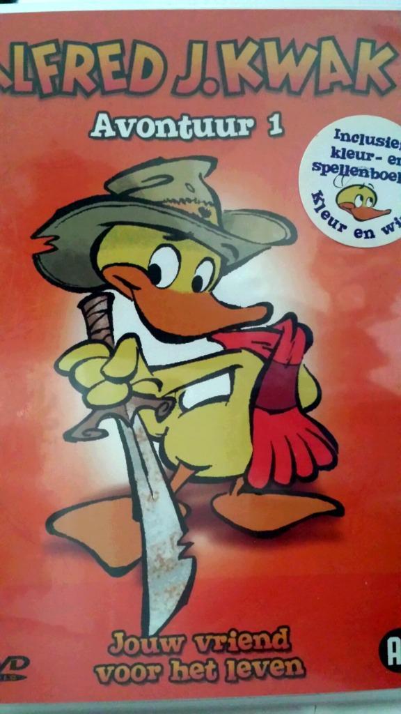 alfred j kwak - avontuur 1 (dvd-kleurplaat+spelletjesboekje), Cd's en Dvd's, Dvd's | Tekenfilms en Animatie, Zo goed als nieuw