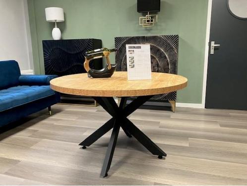 ronde tafel mangohout kleur 100, 110, 120 cm NIEUW VOORRAAD, Huis en Inrichting, Tafels | Eettafels, Nieuw, 100 tot 150 cm, 100 tot 150 cm