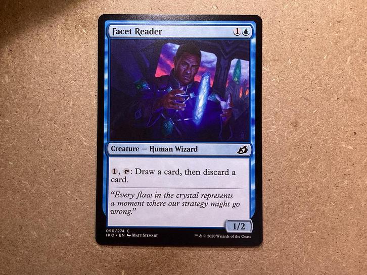 1x Facet Reader [050/274] (Near Mint), Hobby en Vrije tijd, Verzamelkaartspellen | Magic the Gathering, Zo goed als nieuw, Losse kaart