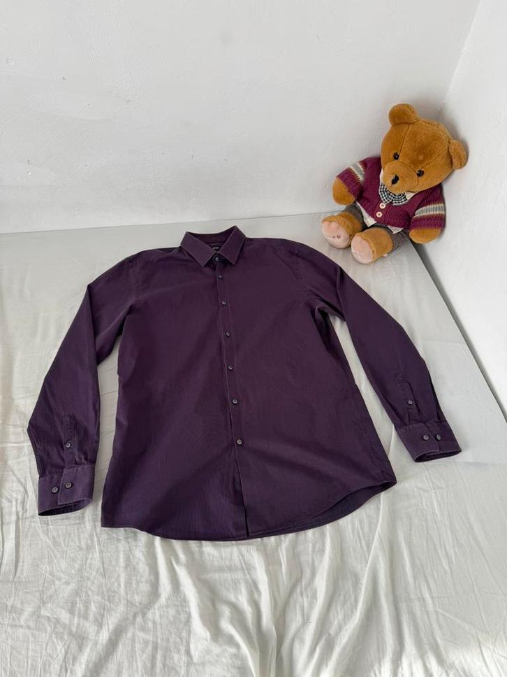 Mooi Hugo Boss overhemd, Kleding | Heren, Overhemden, Zo goed als nieuw, Halswijdte 39/40 (M), Rood, Ophalen of Verzenden