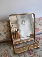 IB laursen spiegel 70x50 goud/ brons met plankje, Huis en Inrichting, Ophalen of Verzenden, Rechthoekig, Minder dan 50 cm, Minder dan 100 cm