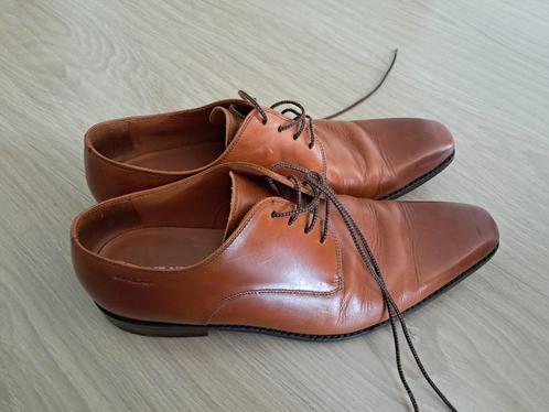 Van Lier herenschoenen – maat 45 – Topstaat, Kleding | Heren, Schoenen, Zo goed als nieuw, Veterschoenen, Bruin, Ophalen