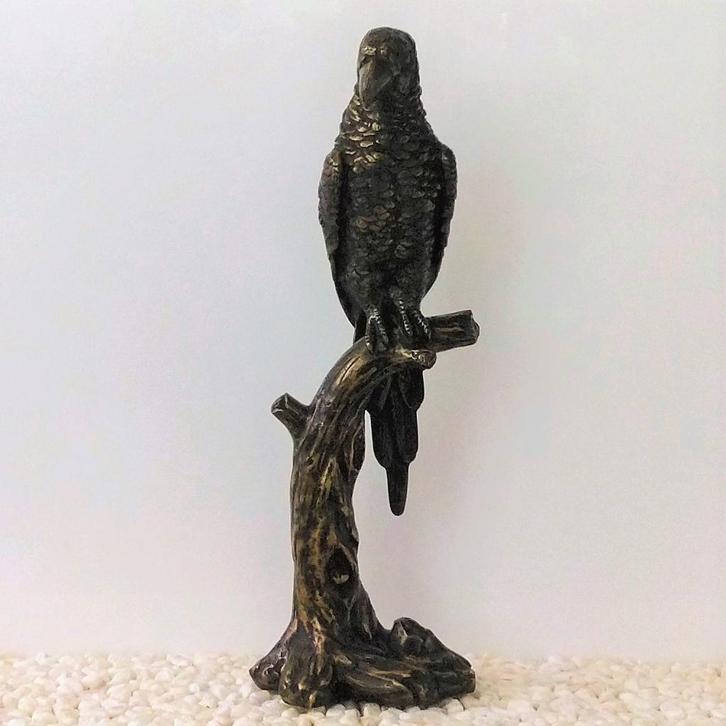 Papegaai - Uil, Ganzen en nog veel meer Vogels in brons, Antiek en Kunst, Kunst | Beelden en Houtsnijwerken