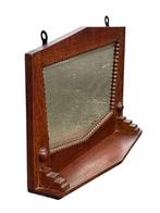 Art Deco Spiegel Amsterdamse School plankje, Antiek en Kunst, Ophalen, Rechthoekig, Minder dan 50 cm