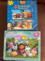 Kinderpuzzels Bob de Bouwer & Gabby's Poppenhuis, Ophalen of Verzenden, 10 tot 50 stukjes, Zo goed als nieuw, 2 tot 4 jaar