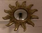 Convex sunburst zonnespiegel zon mirror vintage 1950 zeer, Ophalen of Verzenden, Rond, Minder dan 50 cm, Minder dan 100 cm