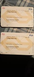 2 dagkaarten voor trein, Eén persoon, Trein, Nederland, Algemeen kaartje