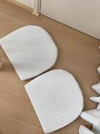 2 Stoel Zitkussens, off white met rits, Huis en Inrichting, Woonaccessoires | Kussens, Ophalen of Verzenden, Zo goed als nieuw