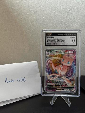 Mew VMAX, Pokémon (2023) German World Champ. Decks - CGC 10 beschikbaar voor biedingen