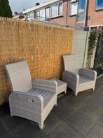 Verstelbare rotan tuinstoelen set excl. kussens - Le Sud, Ophalen, Gebruikt, Rotan, Verstelbaar