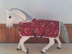 Schleich deken rood, Ophalen of Verzenden, Zo goed als nieuw, Paard, Beeldje of Figuurtje